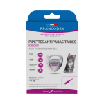 Francodex - soin chat - francodex pipettes antiparasitaires spécial chaton icaridine - 4 x 0, 6 ml Francodex - soin chat - francodex pipettes antiparasitaires spécial chaton icaridine - 4 x 0, 6 ml