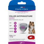Francodex - soin chien - francodex collier antiparasitaire petits et moyen chien icaridine rouge - 60 ...