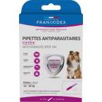 Francodex - soin chien - francodex pipettes antiparasitaires icaridine - 4 x 3 ml