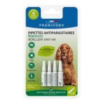 Francodex - soin chien - francodex pipettes antiparasitaires insectifuges chiens de 10 kg � 20 kg - 4 ...