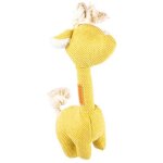 D&d home - d&d home jouet chien peluche girafe chenille jaune george - taille s 7 x 15 x 26 cm