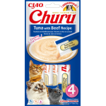 Inaba - inaba friandise crmeuse chat ciao churu thon b?uf - 4 x 14 gr