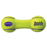 Kong� - jouet chien kong� tennis halt�re squeaker jaune taille m