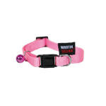 Martin sellier - collier chat martin sellier collier chat nylon rose 20  30 cm