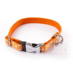 Martin sellier - collier chien martin sellier collier pois orange s