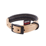 Martin sellier - collier droit confort pour chien coloris beige - 1, 6x35 cm