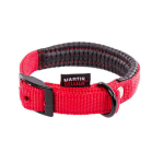 Martin sellier - collier droit confort pour chien coloris rouge - 1, 6x35 cm