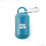 Martin sellier - martin sellier distributeur sacs  crottes silicone bleu - 10, 5 x 4, 9 x 4, 9 cm