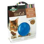 Martin sellier - jouet chat - balle distributrice slimcat bleue