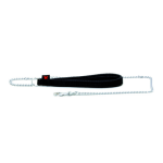 Martin sellier - laisse avec cha�ne pour chien coloris noir 2x100 cm