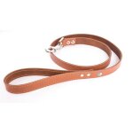 Martin sellier - martin sellier laisse chien cuir cognac orange flash - taille 19 / 100