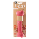 Martin sellier - os en caoutchouc pour chien rubb n red - 22 cm