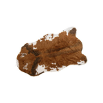 Medor et compagnie - tapis effet peau de vache marron / blanc - 112 x 62 x 5 cm