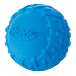 Nerf - jouet chien nerf balle pneu  sifflet coloris bleu taille s