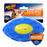 Nerf - jouet chien nerf micro exo football � siffler coloris bleu taille m