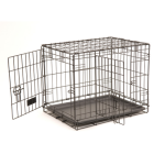New concept int - habitat chien new concept in cage d'�ducation 2 portes noir 61 x 45 x 48 cm