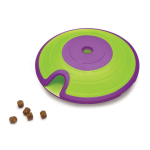 Nina ottosson - nina ottosson jeu d'intelligence treat maze niveau 2 vert et violet - Ø 18 cm Nina ottosson - nina ottosson jeu d'intelligence treat maze niveau 2 vert et violet - Ø 18 cm