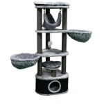 Petrebels - petrebels arbre  chat catharina 160 gris - 60 x 60 x 160 cm