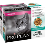 Pro plan - bo�tes chat pro plan sachet delicate poisson - 10 x 85 g