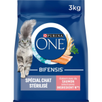 Purina - croquettes chat purina one st�rilis� saumon bl� 3 kg