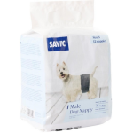 Savic - savic couches pour chien mle jetables coloris noir - taille s 26 - 40 cm x 12 couches
