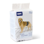 Savic - savic couches pour chien mle jetables coloris noir - taille l 53 - 76 cm x 12 couches