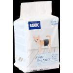 Savic - savic couches pour chien mle jetables coloris noir - taille xs 20 - 26 cm x 12 couches