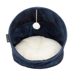 Scruffs - couchage chat  scruffs grotte kensington  44 x 44 x 48 cm bleu nuit