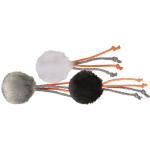 Trixie - jouet chat trixie balle avec fils en peluche catnip x1  4 cm - modle alatoire