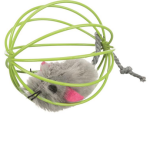 Trixie - jouet chat trixie souris en peluche avec balle métallique - Ø 6 cm Trixie - jouet chat trixie souris en peluche avec balle métallique - Ø 6 cm