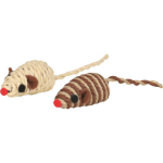 Trixie - trixie souris fil de coton et rabane x1 coloris al�atoire - 5 cm