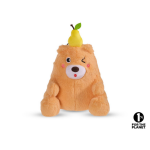 Vadigran - vadigran jouet chien peluche ours koby orange taille m - 19 cm