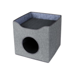 Wouapy - bote chat la terrasse gris - 39 x 39 x 38 cm