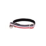Wouapy - collier chat - wouapy collier style rayure bleu blanc rouge - 18 / 25, 5 cm