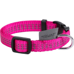 Wouapy - collier chien - wouapy collier nylon protect fuschia - 42 / 70 x 2, 5 cm