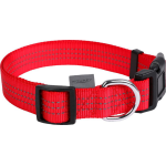 Wouapy - collier chien - wouapy collier nylon protect rouge - 32 / 52 x 2 cm