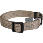 Wouapy - collier chien - wouapy collier nylon protect taupe - 42 / 70 x 2, 5 cm