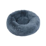 Wouapy - couchage chien - wouapy corbeille ronde moelleuse gris -  70 cm