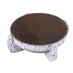 Wouapy - wouapy griffoir navette chat carton terrazzo - 13 x 35 x 35 cm