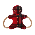 Wouapy - jouet chien wouapy peluche de no�l biscuit avec sifflet et corde