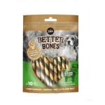 Zeus - zeus friandise chien better bones wraptwist stick agneau & menthe - x 10