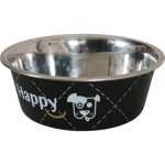Zolux - �cuelle chien et chat zolux happy en inox noir 14 cm 0, 4 l