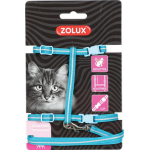 Zolux - laisse chat zolux kit harnais et laisse bleu