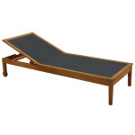 Miliboo bain de soleil gris fonc� et bois massif naveen