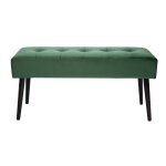 Miliboo banc design capitonné en tissu velours vert foncé et métal noir l96 cm guesta Miliboo banc design capitonné en tissu velours vert foncé et métal noir l96 cm guesta