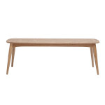 Miliboo banc scandinave bois clair l130 cm nordeco