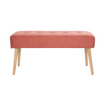 Miliboo banc scandinave capitonné en tissu effet velours texturé terracotta et bois clair l96 cm guesta ... Miliboo banc scandinave capitonné en tissu effet velours texturé terracotta et bois clair l96 cm guesta ...