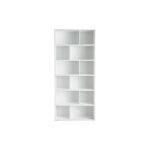Miliboo bibliothque design bois blanc l92 cm epure