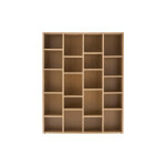 Miliboo biblioth�que design finition bois clair ch�ne l149 cm rythm