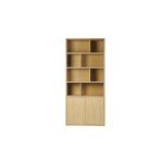 Miliboo biblioth�que finition bois clair ch�ne l92 cm nagano